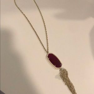 Kendra Scott Rayne Necklace in Maroon